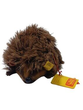 NWT Vintage 7" Steiff Joggi Hedgehog Fao Schwarz Plush Stuffed Animal